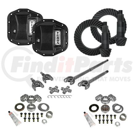 YGK066STG3 by YUKON - Stage 3 Re-Gear Kit upgrades front/rear diffs; 28 spl; incl covers/fr axles