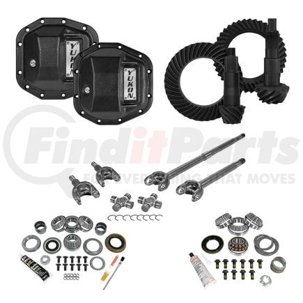 YGK076STG3 by YUKON - Stage 3 Re-Gear Kit upgrades front/rear diffs; 24/28 spl; incl covers/fr axles