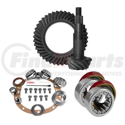 YGK2024 by YUKON - 8.6" GM 4.56 Rear Ring & Pinion, Install Kit, Axle Bearings & Seal