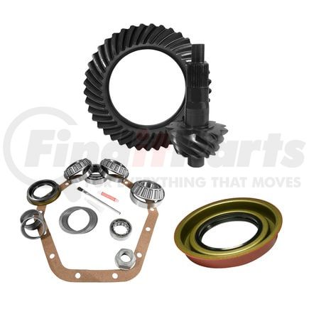 YGK2124 by YUKON - 10.5" GM 14 Bolt 5.38 Thick Rear Ring & Pinion & Install Kit