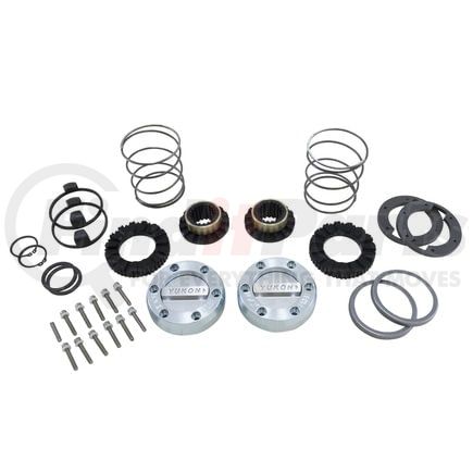 YHC70006 by YUKON - Yukon Hardcore Locking Hub Set Dana 44 GM/Ford 1/2/3/4 ton 19-Spl