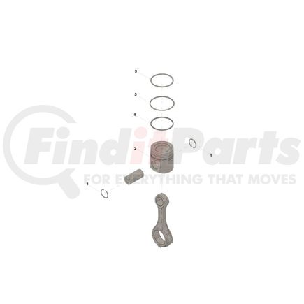 3800318 by CUMMINS - Engine Piston Kit