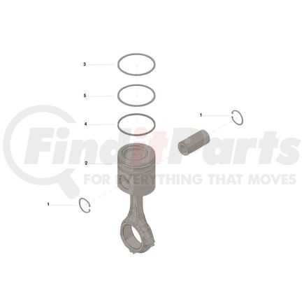 3800781 by CUMMINS - Engine Piston Kit