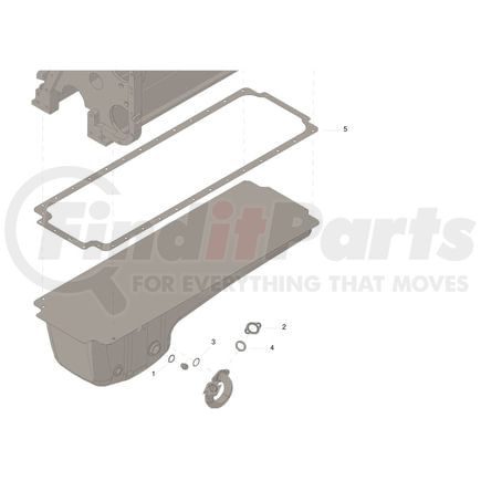 3804303 by CUMMINS - Engine Oil Pan Gasket