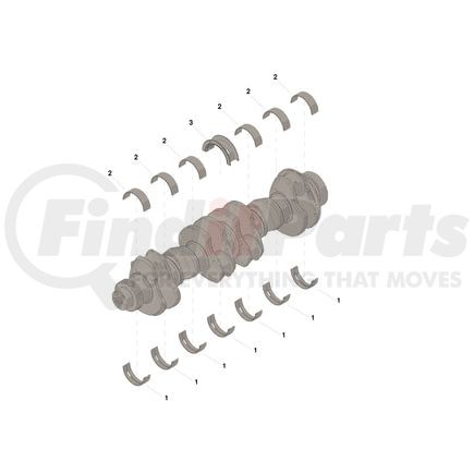 3945918 by CUMMINS - Engine Crankshaft Main Bearing Set
