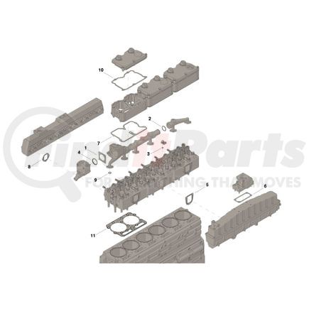 4024955 by CUMMINS - Diesel Engine Brake - Set, Upper