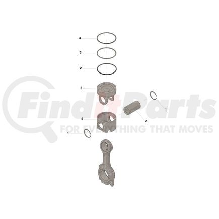 4025158 by CUMMINS - Engine Piston Kit