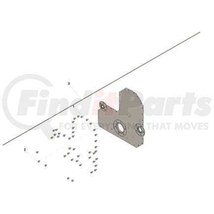 Cummins 4089995 Headlight Relay Mount Plate Rectangular Strip Seal Kit (3882685, 3893964, 4025151, 4920751)