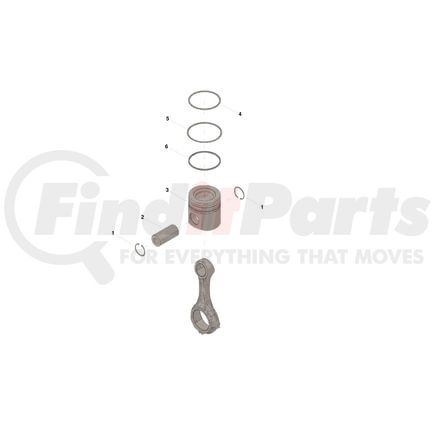 4376243 by CUMMINS - Engine Piston Kit