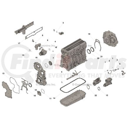 2881766 by CUMMINS - Engine Gasket Set - Lower