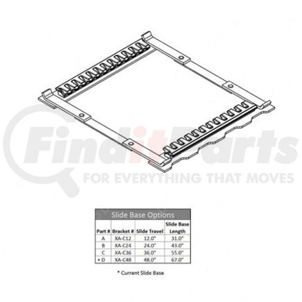 XA-H48 by SAF-HOLLAND - Fifth Wheel Trailer Hitch Slider