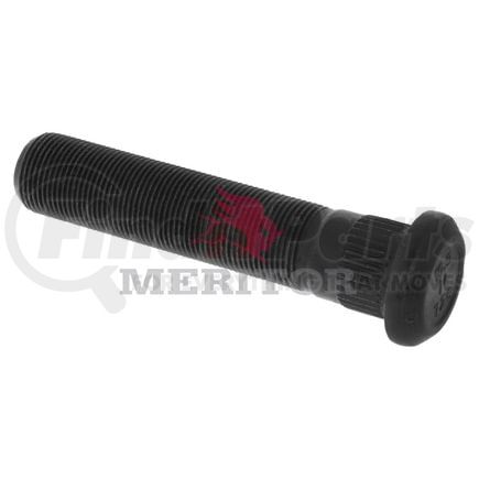 09001728 by MERITOR - Wheel Stud - RH Thread Direction, Serrated, 4 5/16" Length from Under Head