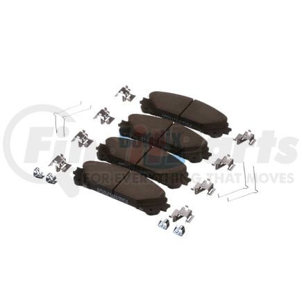 E11013240 by BENDIX - Formula Blue™ Hydraulic Brake Pads - Heavy Duty Ceramic, With Shims