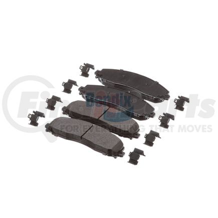 E11116910 by BENDIX - Formula Blue™ Hydraulic Brake Pads - Heavy Duty Extended Wear, With Shims