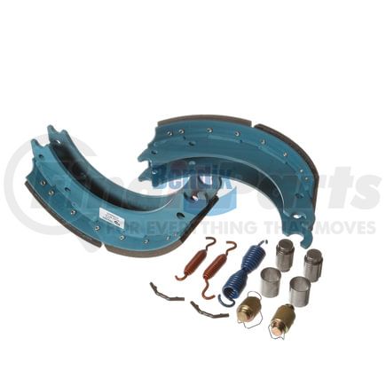 KT4703QBA233 by BENDIX - Drum Brake Shoe Kit - Relined, 15 in. x 5 in., With Hardware, For Rockwell / Meritor Brakes