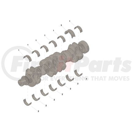4955352 by CUMMINS - Engine Crankshaft Main Bearing Set