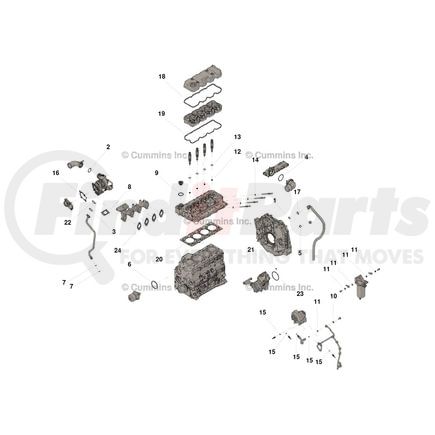 4955356 by CUMMINS - Engine Gasket Set