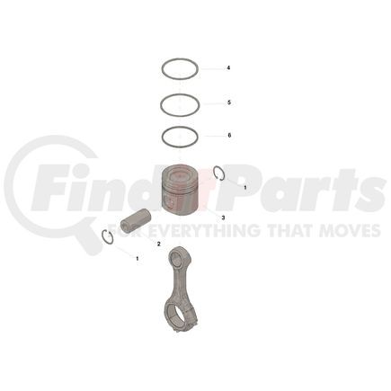 4955581 by CUMMINS - Engine Piston Kit