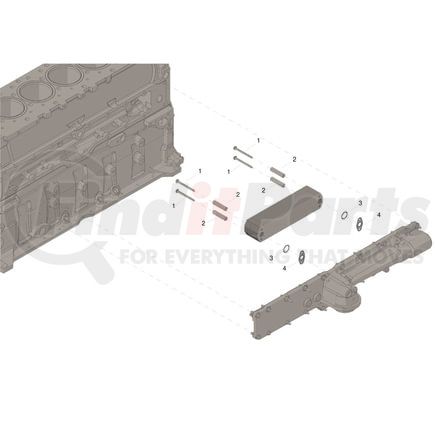 4955829 by CUMMINS - Oil Cooler Seal Kit