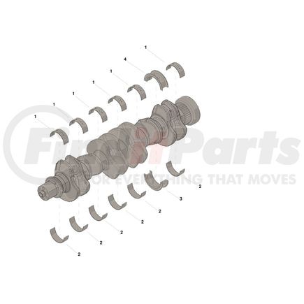 4955862 by CUMMINS - Main Bearing (030) Set