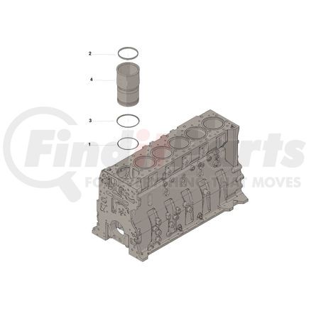 5473000 by CUMMINS - Engine Cylinder Liner