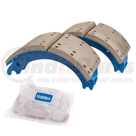 GG4708TCJ by HALDEX - Drum Brake Shoe Kit - Rear, New, 2 Brake Shoes, with Hardware, FMSI 4708