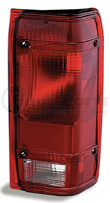 85122-5 by GROTE - Brake / Tail Light Combination Lens - Rectangular, Red and Clear, Right