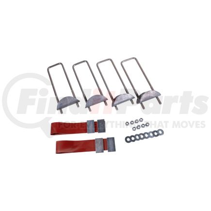 BC01-0001 by WORLD AMERICAN - Merritt Dyna Truck Cab Protector / Headache Rack Installation Kit - with 17" U-Bolts