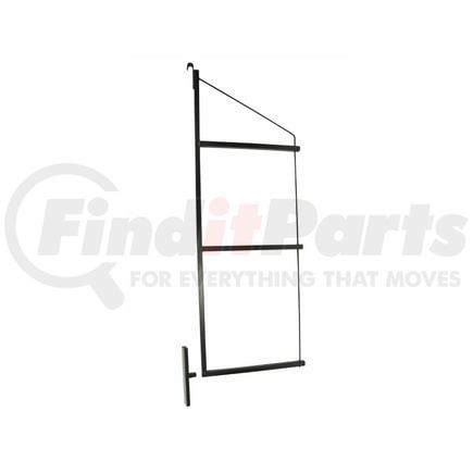 CN04-0001 by WORLD AMERICAN - Cargo Divider Track Bracket - Steel, Black, 18" D x 60" H, 3 Levels