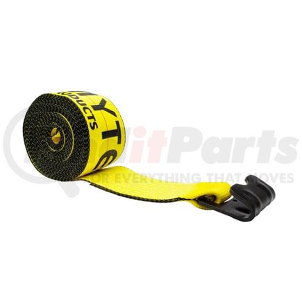 CS01-0051 by WORLD AMERICAN - Winch Strap - 4" x 30', with Flat Hook, 6,670 lbs. WLL