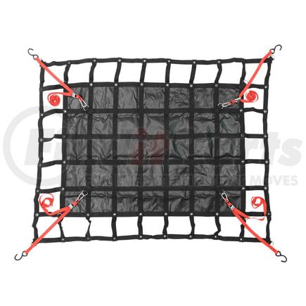 CS02-0004 by WORLD AMERICAN - Cargo Net - Medium, 6.75' x 8', 18 oz. Vinyl, with Ratchet & Carrying Case