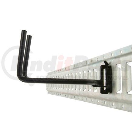 CS07-0028 by WORLD AMERICAN - Track Hook - Black, Shovel/Tool Hanger, Heavy Duty, for E-Track