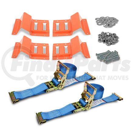 CS07-0043 by WORLD AMERICAN - Wheel Chock - for E-Track, with Strap Kit