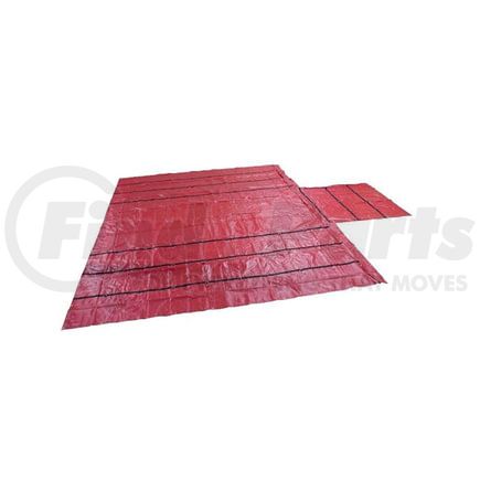 CS16-3030 by WORLD AMERICAN - Lumber Tarp - 20' x 27', Red, Super Light, 14oz, with 6' Drop