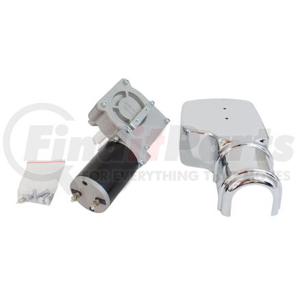 CS17-4010 by WORLD AMERICAN - Dump Tarp Motor - 600W, 50:1, With Chrome Cover