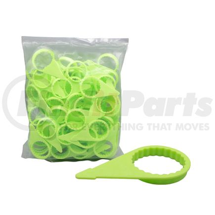 WA07-5423 by WORLD AMERICAN - Wheel Nut Indicator - 100 Pieces, Green, for 33 mm x 2" Lug Nuts