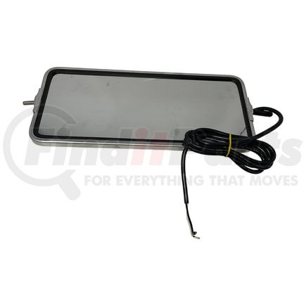 2503920C92 by INTERNATIONAL - Heated Power Door Mirror - Left, Stainless Steel, Manual, with CB Radio Antenna