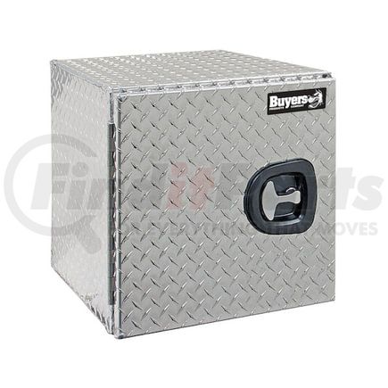 1705203 by BUYERS PRODUCTS - 18" x 18" x 30" Diamond Tread Aluminum Underbody Truck Box, Single Barn Door, Compression Latch
