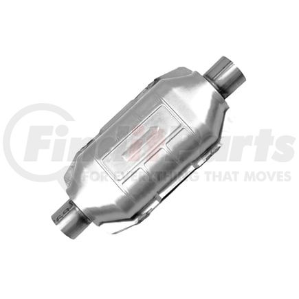 912006 by ANSA - CARB Compliant Universal OBDII Converter - 16.5" OAL; 2.50" ID Neck / 2.50" ID Neck; Large Oval; O2 Port: None