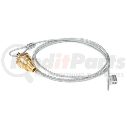 81-0128-14 by GROTE - Air Brake Drier Drain Valve - 60 in. Long, Loosen Cable, Stainless Steel