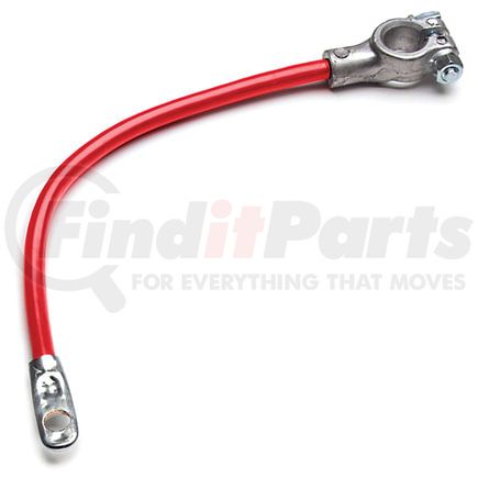 82-7025-R by GROTE - Battery Cable - 25 in., Center, Red, 4 Gauge, Top Post