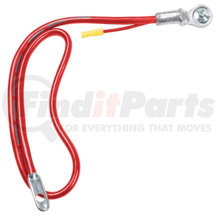 84-9250-R by GROTE - Battery Cable - 25 in., Red, 4 Gauge, with Lead Wire, Side Terminal