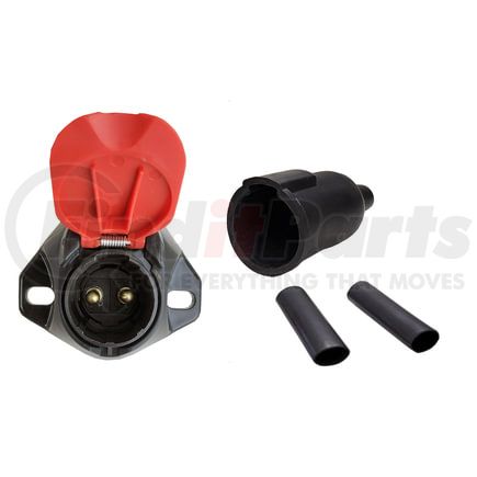 670P-22W by TECTRAN - Single Pole Socket - Dual Pole, with 90 deg. Tinned Copper Lugs, Poly Housing