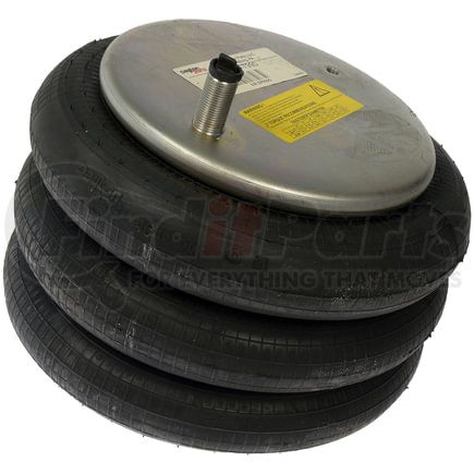 454-7990 by DAYTON PARTS - Air Spring - Triple Convoluted, Rubber, Steel Piston, 15.75 in. Max Height