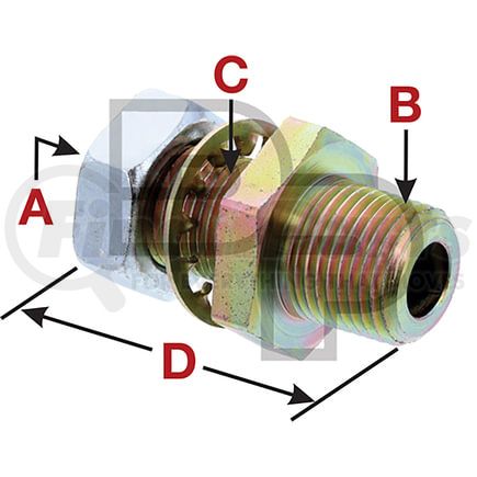 12-40504 by DAYTON PARTS - BULKHEAD COUPLING