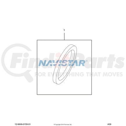 1828532C1 by INTERNATIONAL - O-Ring - #011, Navistar Compatible