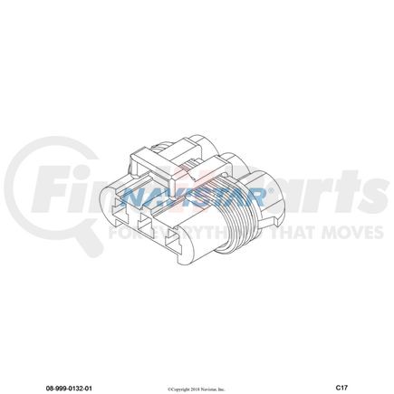 1667733C1 by INTERNATIONAL - CONNECTR,CONNECTOR CABLE METRI