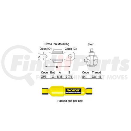 2023684C1 by INTERNATIONAL - ABSORBER,SHOCK FRT CAB W/HDWE