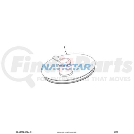 3004964C91 by INTERNATIONAL - Engine Crankcase Breather Cap Assembly, Navistar Compatible