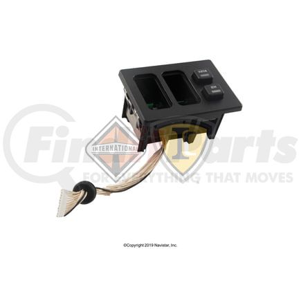 2594911C95 by INTERNATIONAL - Accessory Switch Housing - w/ Mirror And Work Pb, Navistar Compatible